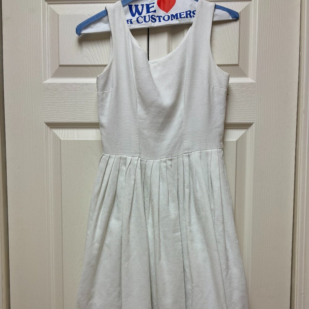 Vintage 50s white cotton dress